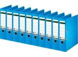 LEITZ® Ordner 1007/1008, DIN A4, Rückenbreite 80 mm, 10 Stück, hellblau