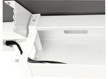 Schäfer Shop Select Kabelwanne Standard, für höhenverstellbare Schreibtische ab B 1400 mm, abklappbar, weiß
