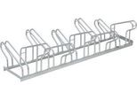Bügelparker, 2-seitig, für Reifen bis B 55 mm, B 1750 x T 3200 x H 500 mm, Stahl feuerverzinkt, 10 Einstellplätze, montiert