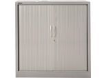 Schäfer Shop Select Rollladenschrank MS iCONOMY, Stahl, 3 Ordnerhöhen, B 1200 x T 400 x H 1215 mm, weißaluminium RAL 9006