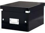 LEITZ® Ablage- und Transportbox Serie Click + Store, klein, für DIN A5, schwarz