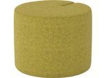 NowyStyl Sitzpouf Tri.Ply S, modular, Blazer-Stoff, ø 55 cm, gelb