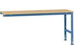 Manuflex Ansatztisch UNIVERSAL Standard, 2000 x 800 mm, Multiplex natur, brillantblau