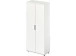 Schäfer Shop Genius Garderobenschrank TETRIS WOOD, 5 OH, H 1910 mm, Höhe inkl. Gleiter, weiß