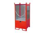 Bauer Fass-Stapelpalette, Auffangvolumen 210 L, rot