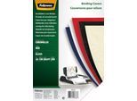 Fellowes Deckblatt Chromolux, Karton, DIN A4, für Draht- und Plastikbindemaschinen, rot, 250g, 100 Stück