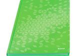 Notizbuch Leitz WOW, Format A4, 80 linierte Blatt, Hardcover-Einband, FSC®-zertifiziert, grün