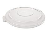 Rubbermaid Deckel Brute für runden Container 166,5 l, mit Ablaufrinnen und Schnappverschluss, L 699 x B 622 x H 51 mm, Kunststoff, weiß