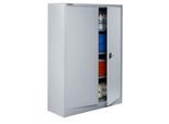 Schäfer Shop Select Aktenschrank, abschließbar, Höhe 1585 mm, Breite 1200 mm, weißaluminium RAL 9006