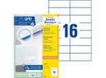 AVERY Zweckform Universal-Etiketten 3484, ultragrip, 105 x 37 mm, 1600 Stück