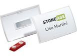 Durable Namensschilder Click Fold, mit Magnet, 40 x 75 mm, 10 Stück