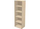 Schäfer Shop Genius Regal TETRIS WALL, 5 Ordnerhöhen, B 600 x T 420 x H 1880 mm, Ahorn-Dekor