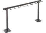 Bügelparker Mottez M509S, 1-seitig, für bis zu 9 Tretroller, B 1190 x T 200 x H 590 mm, Stahl pulverbeschichtet, anthrazit