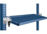 Manuflex Neigbare Ablagekonsole, für Reihe Universal oder Profi, Nutztiefe 345 mm, für Tischbreite 1250 mm, brillantblau