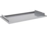 Schäfer Shop Genius Tablarauszug für FS Materialschränke, Stahlblech weißaluminium RAL 9006, B 910 x T 490 x H 80 mm