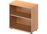 Schäfer Shop Genius Regal TETRIS WOOD, 2 OH, Höhe inkl. Gleiter, B 800 mm, Buche-Dekor