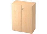 Aktenschrank TOPAS LINE, 3 Ordnerhöhen, Türen abschließbar, Ahorn-Dekor/Ahorn-Dekor