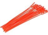 Deiss Blitzbinder/Kabelbinder, Kunststoff, Länge 240 mm, rot, 5000 Stück