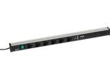 Steckdosenleiste 836/3, 6-fach, 2 x CAT6A, 2 x USB A, An/Aus-Schalter, 4,5 m langes Kabel, 16 A/250 V, B 836 x T 42 x H 52 mm, Aluminium
