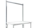 Aufbauportal, Grundtisch STANDARD Arbeitstisch-/Werkbanksystem UNIVERSAL/PROFI, 1500 mm, aulsilber