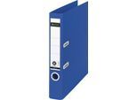 LEITZ® Ordner Recycle, A4, Rückenbreite 50 mm, 180°-Hebelmechanik, Rückenschild & Griffloch, zu 100 % recycelbar, blau