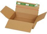 Versandkartons Grünmarie®, 235 x 165 x 60 mm, ideal für Päckchen Größe S, Automatikboden, bis 20 kg, 100 % recycelbar, FSC®-Wellpappe, braun, 25 Stück