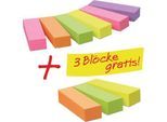 Post it Haftnotizen-Blöcke Page Marker 670-6, 15 x 50 mm, 6 Stück + 3 Haftnotizen-Blöcke GRATIS