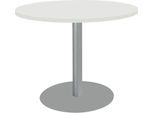 Schäfer Shop Select Tisch mit Tellerfuß, ø 1000 x H 717 mm, weiß