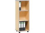 Schäfer Shop Select Regal MOXXO IQ, Holz, 3 Fächer, 3 OH, B 401 x T 362 x H 1115 mm, Ahorn-Dekor