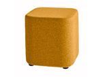 Nowy Styl Sitzhocker TAPA Square O Type, Schurwolle, B 450 x T 450 x H 470 mm, orange
