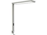 LED-Tischklemmleuchte Maul MAULsenja, 87 W, 15150 lm, 2700-5700 K, direktes/indirektes Licht, dimmbar, Bewegungs-/Lichtsensor, Aluminium, silber