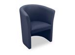 Nowy Styl Cocktailsessel CLUB, Kunstleder, voll gepolstert, Sitzhöhe 450 mm, dunkelblau