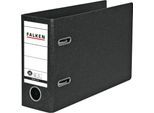 Falken Ordner, DIN A5 quer, Rückenbreite 80 mm, Hartpappe, schwarz