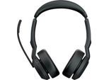 Headset Jabra Evolve2 55 link380a Stereo, Reichweite bis 30 m, bis 10 h, UC-optimiert, schwarz