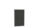 Querrollladenschrank, zweiteilig, B 1350 mm, 6 OH, graphit