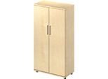 Schäfer Shop Genius Flügeltürenschrank TETRIS WOOD, 4 OH, Höhe inkl. Gleiter, B 800 mm, Ahorn-Dekor