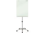 Glas-Flipchart Nobo Diamond, fahrbar, magnetisch, Arbeitsfläche aus Sicherheitsglas, 700 x 1000 mm