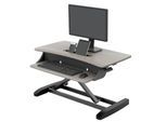 Sitz-/Steh-Schreibtischaufsatz ergotron® WorkFit-Z Mini, höhenverstellbar, bis 11,4 kg, Arbeitsfläche & Tastaturablage, integriertes Kabelmanagement