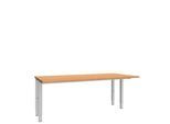 Schäfer Shop Genius Schreibtisch MODENA FLEX, 4-Fuß-Rechteckrohr, beidseitig, B 1800 mm, Buche