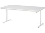 Rau Arbeitstisch Adlatus, elektrisch höhenverstellbar, 22 mm Spanplatte mit Melaminbelag, bis 150 kg, B 2000 x T 1000 x H 720-1120 mm, lichtgrau