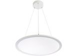 LED-Pendelleuchte FRISCH-Licht, Lichtfarbe neutralweiß, PMMA/Aluminium, Ø600 x H 14 mm, 58 W, 6400 Lumen