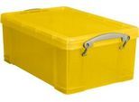 Box Really useful Boxes, Kunststoff, transparent gelb, 9 l