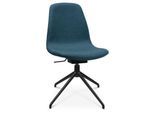Konferenzsessel Topstar Sitness Life 1.1, dreh-/sitzhöhenverstellbar, ohne Armlehnen, B 460 x T 390 x H 450-480 mm, 4-Fußgestell, Alu schwarz-matt & Stoff, petrol