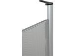 Schäfer Shop Genius Rückseitenblende, für Schreibtisch B 800 mm, H 466 mm, weißaluminium