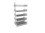Variabo Freiarmregal, Anbaufeld, doppelseitig, 300 mm Fachtiefe, 1000 x 2000 mm