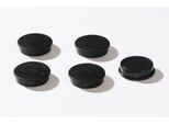 Haftmagnete, Ø 30 mm, Haftkraft ca. 700 g, 5 Stück, schwarz