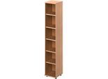 Schäfer Shop Genius Regal TETRIS WOOD, 6 OH, Höhe inkl. Gleiter, B 400 mm, Buche-Dekor