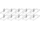 Kabelführungsbügel, verzinkt, aus Rundstahl, B 220 x T 82 mm, 10 Stück