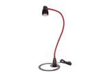 LED-Tischleuchte Bauer & Böcker Satelite, 4,5 W, 490 lm, 3000 K, dimmbar, neigbar, L 750 mm, Aluminium, schwarz-rot