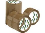 Schäfer Shop Select Packband, L 66 m x B 50 mm, braun, 6 Rollen